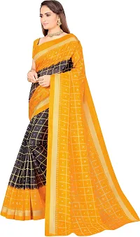 New Launched Art Silk Saree with Blouse piece For Women-thumb2