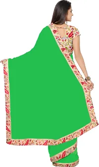 Attractive Georgette Saree with Blouse piece For Women-thumb1