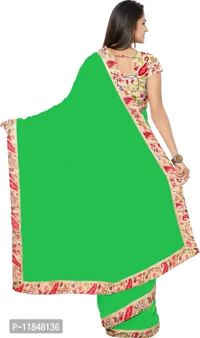 Attractive Georgette Saree with Blouse piece For Women-thumb2