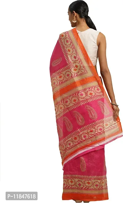 Attractive Art Silk Saree with Blouse piece For Women-thumb2