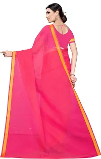 New Launched Art Silk Saree with Blouse piece For Women-thumb1