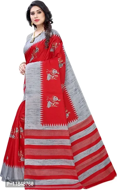 Trendy Cotton Silk Saree with Blouse piece For Women-thumb3