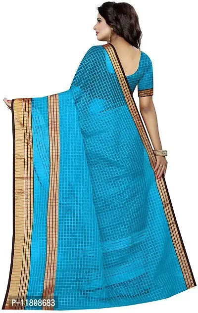 Stylish Cotton Silk Multicoloured Chettinadu Saree with Blouse piece For Women Pack Of 2-thumb2