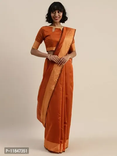 Attractive Art Silk Saree with Blouse piece For Women-thumb3