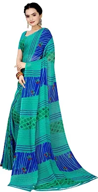 Trendy Georgette Saree with Blouse piece For Women-thumb4