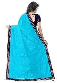 Trendy Art Silk Saree with Blouse piece For Women-thumb2