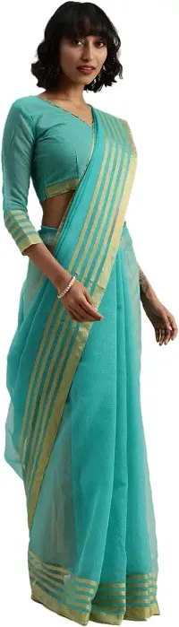 Stylish Lycra Multicoloured Bollywood Saree with Blouse piece For Women Pack Of 1-thumb1