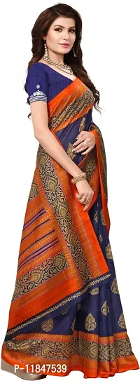 Attractive Art Silk Saree with Blouse piece For Women-thumb3