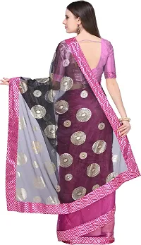 Stylish Lycra Multicoloured Bollywood Saree with Blouse piece For Women Pack Of 1-thumb3