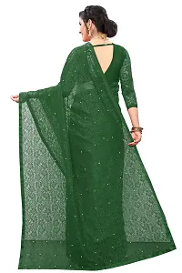 Trendy Net Saree with Blouse piece For Women-thumb1