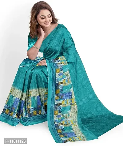 Stylish Georgette Blue Bandhani Saree with Blouse piece For Women Pack Of 1-thumb4