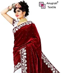 New Launched Net Saree with Blouse piece For Women-thumb2