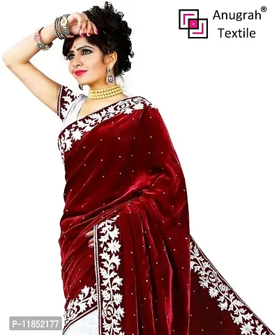 New Launched Net Saree with Blouse piece For Women-thumb3