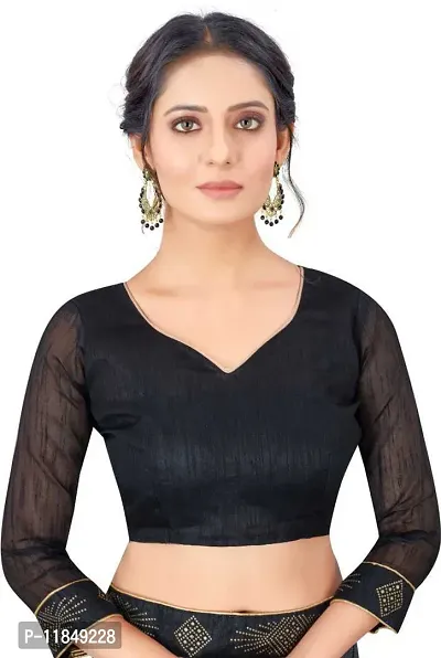 Trendy Georgette Saree with Blouse piece For Women-thumb2