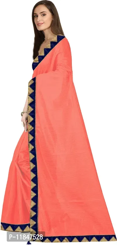 Attractive Art Silk Saree with Blouse piece For Women-thumb3