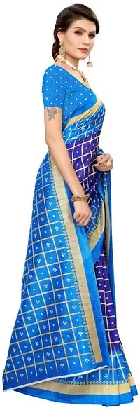 New Launched Art Silk Saree with Blouse piece For Women-thumb2