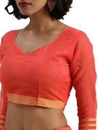 Trendy Art Silk Saree with Blouse piece For Women-thumb3