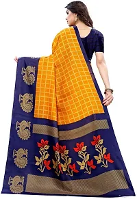 New Launched Art Silk Saree with Blouse piece For Women-thumb3