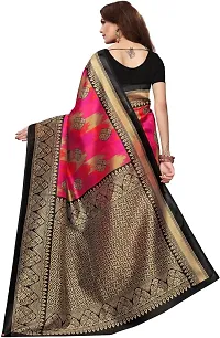 New Launched Art Silk Saree with Blouse piece For Women-thumb3