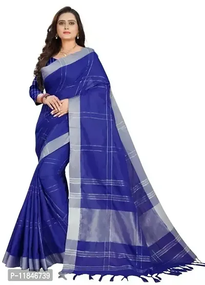 Stylish Art Silk Saree with Blouse piece For Women-thumb0