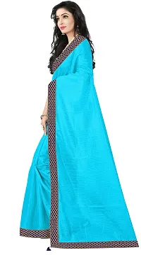 Trendy Art Silk Saree with Blouse piece For Women-thumb1