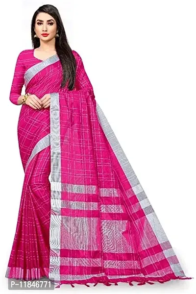 Stylish Art Silk Saree with Blouse piece For Women-thumb0