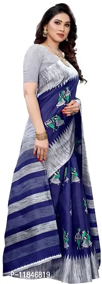 Stylish Art Silk Saree with Blouse piece For Women-thumb3