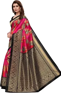 New Launched Art Silk Saree with Blouse piece For Women-thumb1