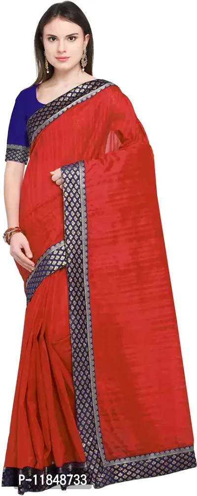 Trendy Art Silk Saree with Blouse piece For Women-thumb0