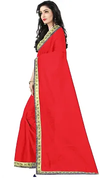 Stylish Art Silk Red Bollywood Saree with Blouse piece For Women Pack Of 1-thumb2