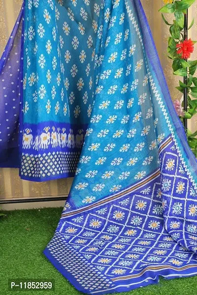 New Launched Art Silk Saree with Blouse piece For Women-thumb2