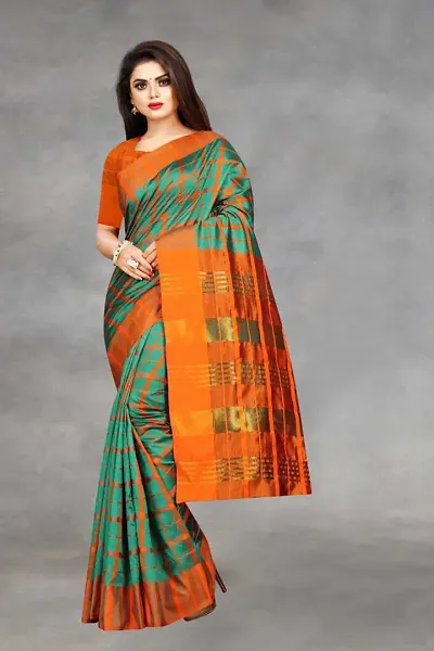 Alluring Art Silk Saree with Blouse piece 