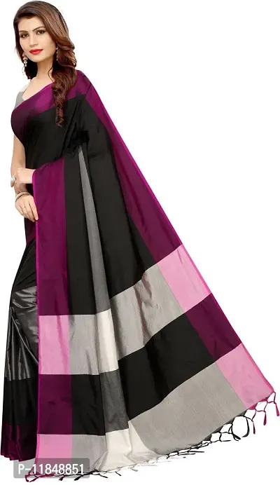 Trendy Art Silk Saree with Blouse piece For Women-thumb3