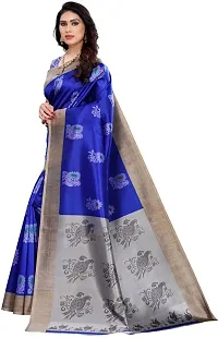 Trendy Art Silk Saree with Blouse piece For Women-thumb1