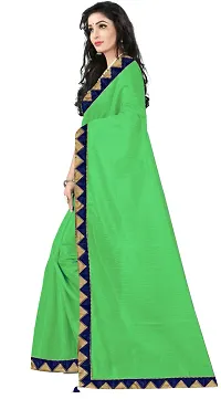 Trendy Art Silk Saree with Blouse piece For Women-thumb1