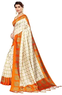 New Launched Art Silk Saree with Blouse piece For Women-thumb1