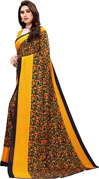 New Launched Georgette Saree with Blouse piece For Women-thumb1