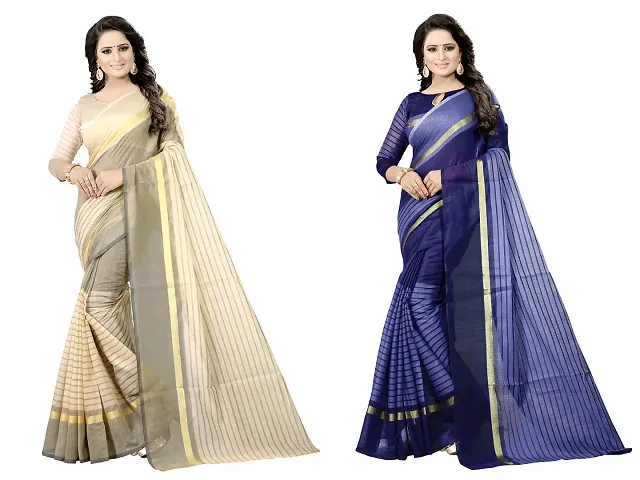 Women Stylish Silk Saree with Blouse piece