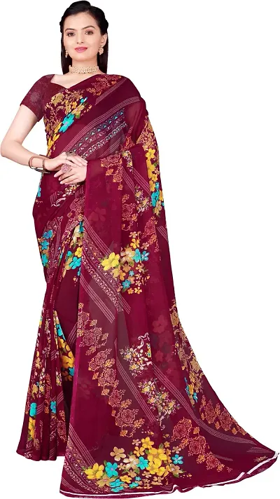 Beautiful Georgette Saree with Blouse piece