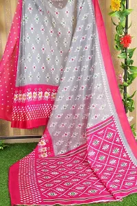 New Launched Art Silk Saree with Blouse piece For Women-thumb1