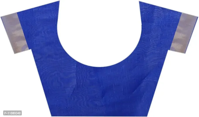 Stylish Cotton Silk Blue Bollywood Saree with Blouse piece For Women Pack Of 1-thumb4