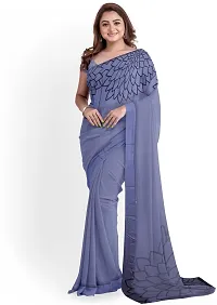 Attractive Georgette Saree with Blouse piece For Women-thumb2