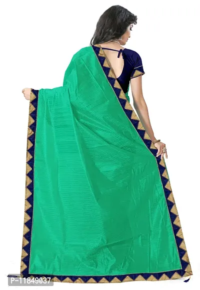 Trendy Art Silk Saree with Blouse piece For Women-thumb3