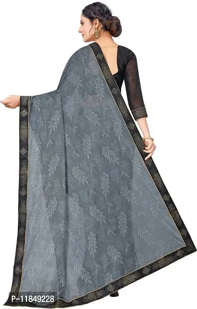 Trendy Georgette Saree with Blouse piece For Women-thumb3