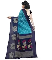 Trendy Cotton Blend Saree with Blouse piece For Women-thumb2