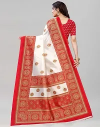 Trendy Net Saree with Blouse piece For Women-thumb2