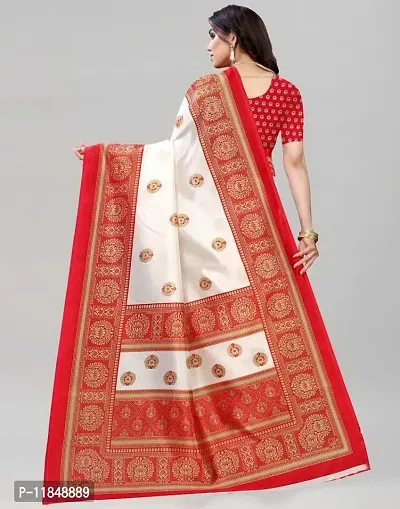 Trendy Net Saree with Blouse piece For Women-thumb3