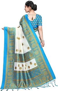 Trendy Art Silk Saree with Blouse piece For Women-thumb2