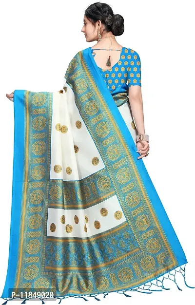 Trendy Art Silk Saree with Blouse piece For Women-thumb3