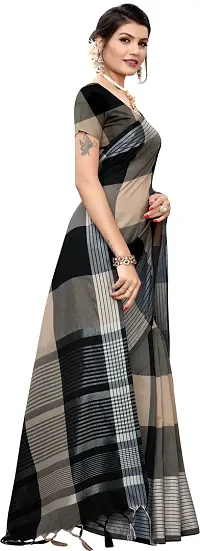 Trendy Cotton Silk Saree with Blouse piece For Women-thumb2